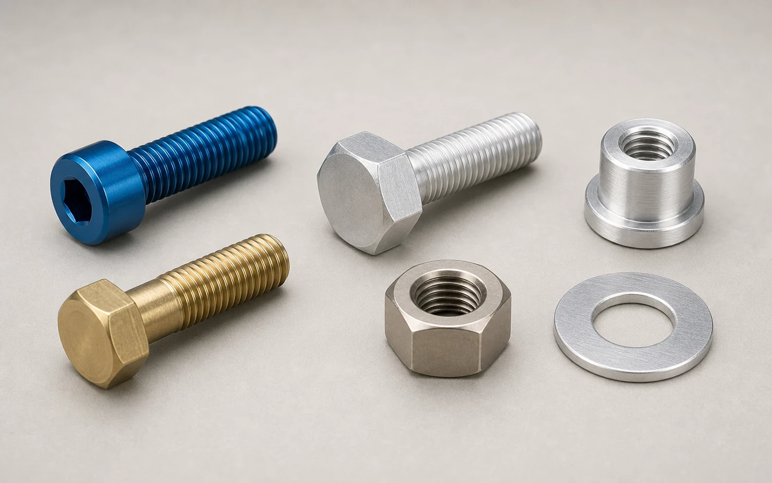 Aluminum and engineered polymer fasteners for lightweight, insulating and specialist applications
