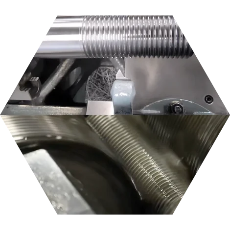 Thread rolling on bolts and studs